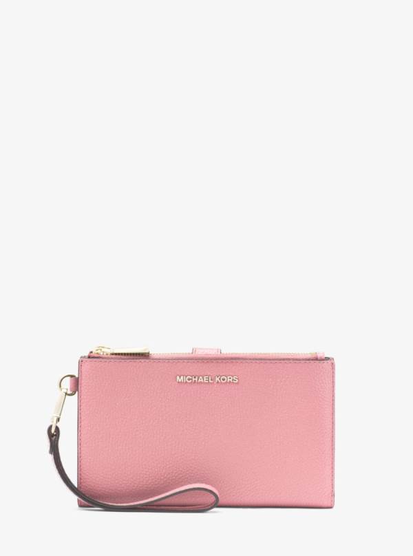 Damske Penazenky Michael Kors Adele Pebbled Leather Smartphone Ruzove - Doplnky Michael Kors Akcia | PZCTO-5231